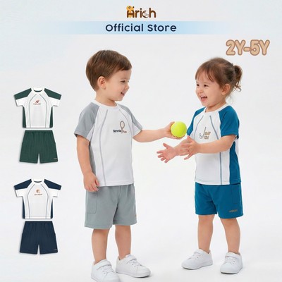 Áo quần thể thao cho bé  Star Motion thương hiệu Asbaby cho bé trai, bé gái từ 2 tuổi đến 5 tuổi