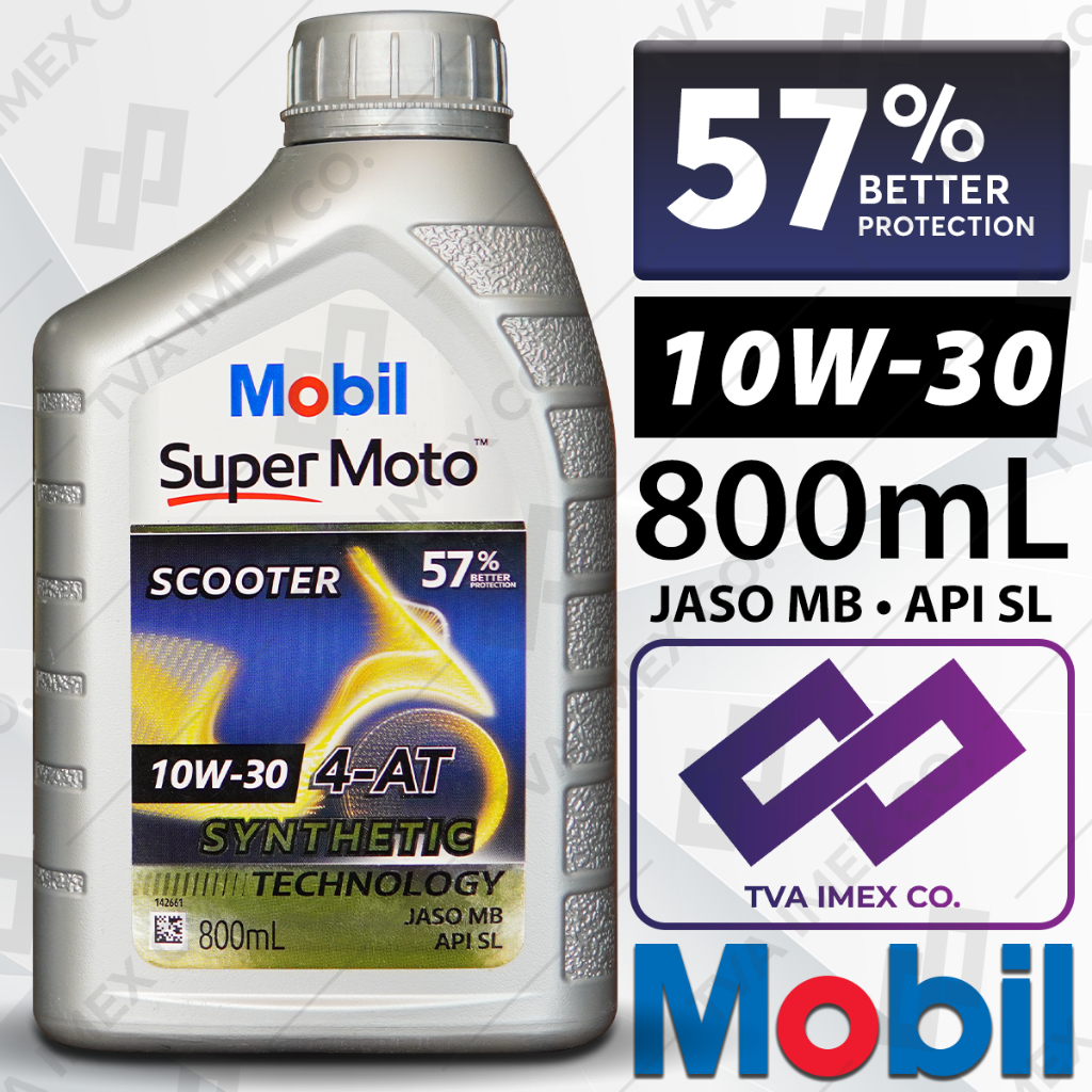 (HỎA TỐC HCM) Combo nhớt xe tay ga Mobil Scooter 10w30/10w40- Mobil ga 10w30/10w40 - Lap Wolver