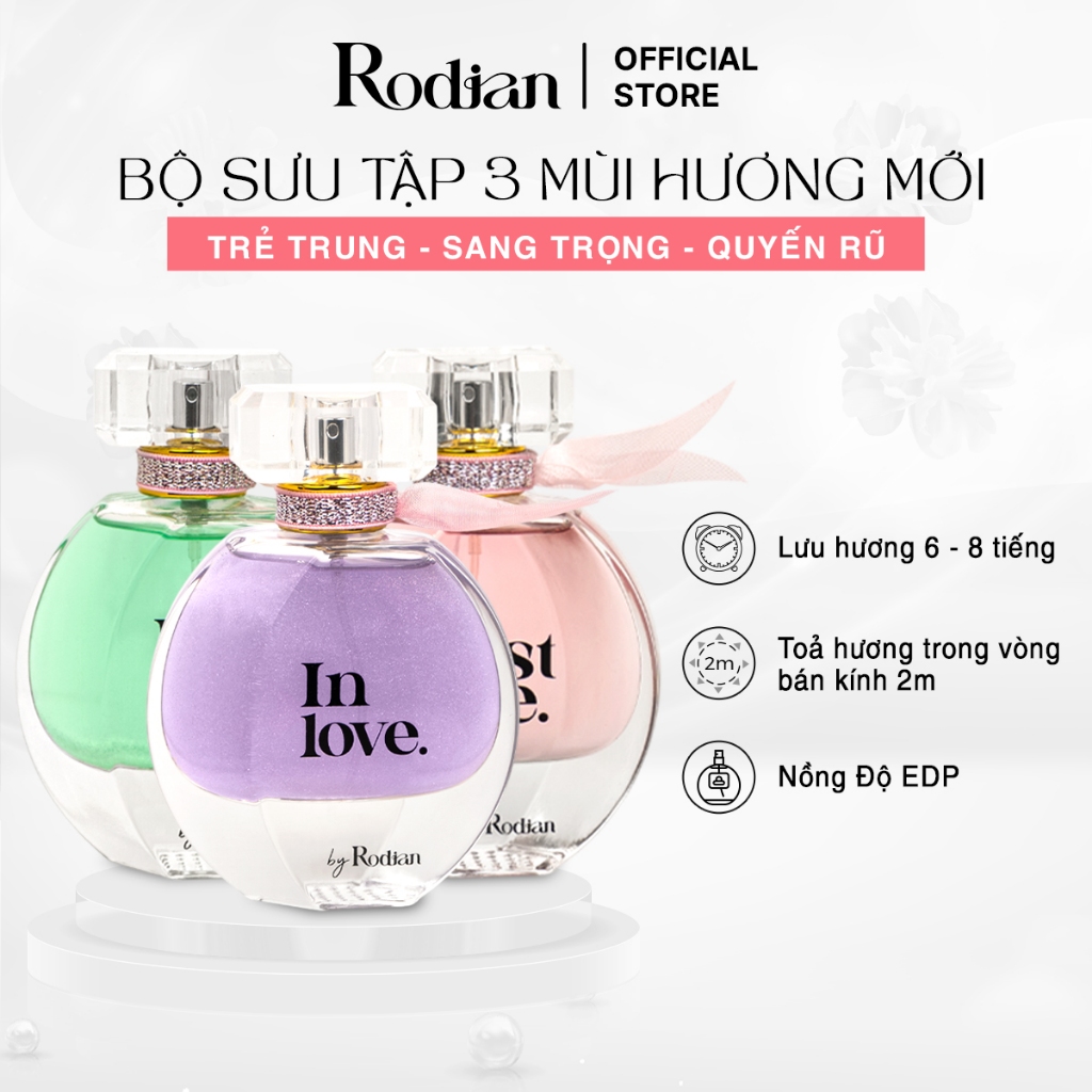 Nước Hoa Nữ Rodian 50ml Hương Ngọt Ngào Nữ Tính, Lưu Hương Đến 8 Giờ