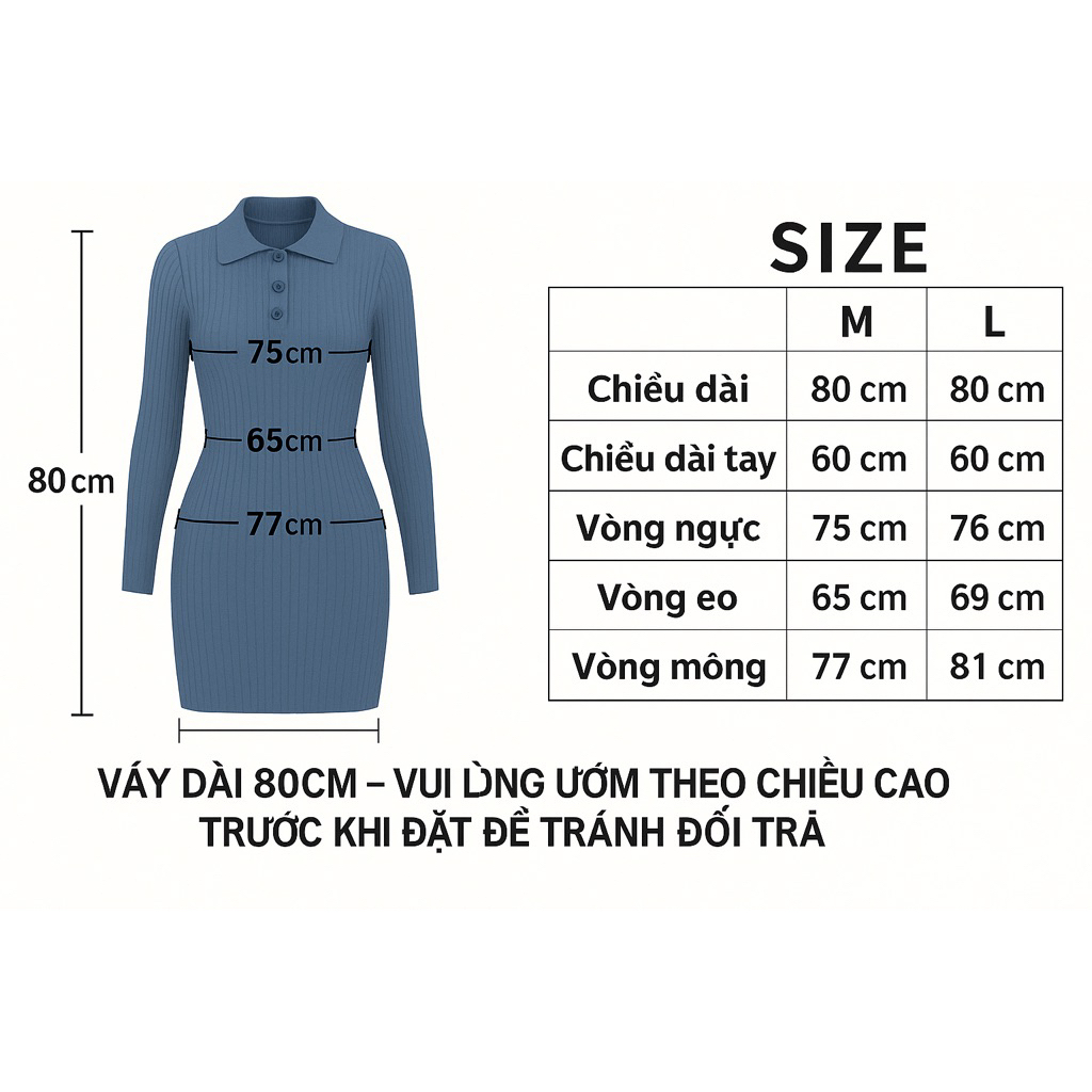 Váy Len Body Dài Tay Cổ Bẻ – Ôm Dáng, Co Giãn, 4 Màu Hot Trend | BigBuy360 - bigbuy360.vn