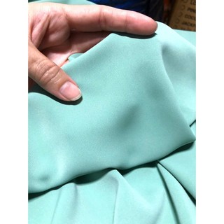 C818 - Vải Lụa Ngọc Bích màu xanh min, co dãn