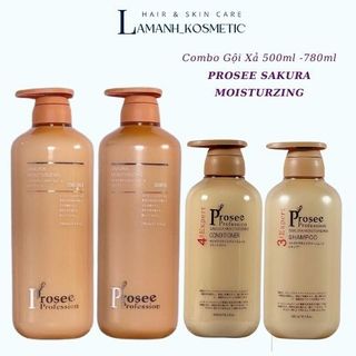  Dầu gội xả Prosee SAKURA Moisturizing New 500ml - 780ml 