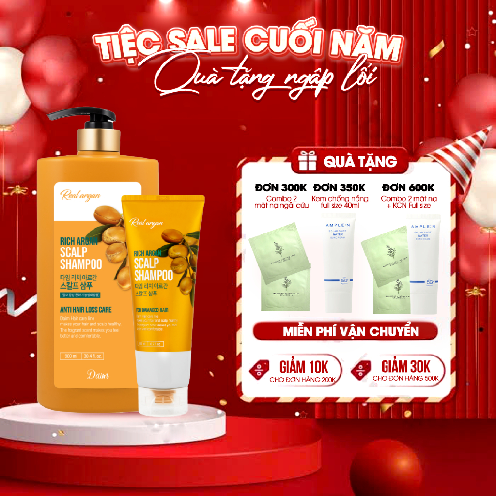 Dầu gội ARGAN giúp giảm RỤNG TÓC - DAIM RICH ARGAN SCALP SHAMPOO