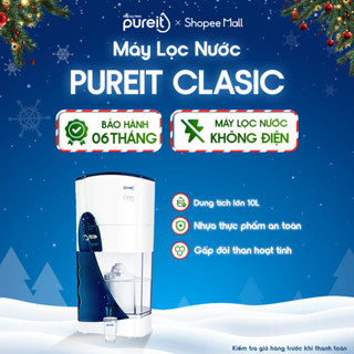   KHÔNG DÙNG ĐIỆN  Máy lọc nước uống gia đình Pureit Classic 9L  BH 6 THÁNG  