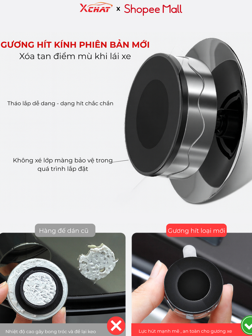 Gợi ý các mẫu gương cầu lồi không viền chất lượng cho xe hơi
