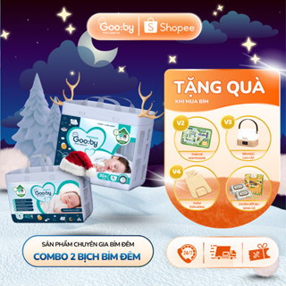   Đặc biệt giảm quà  Combo 2 bịch Gooby Quần Dán bỉm đêm siêu mỏng mềm thấm hút tốt size M L XL XXL XXXL 