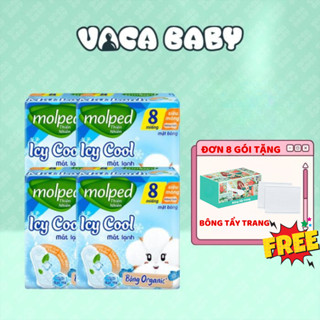  Combo 4 gói Băng Vệ Sinh Molped Bông Organic từ nhãn hàng Hayat Molfix 