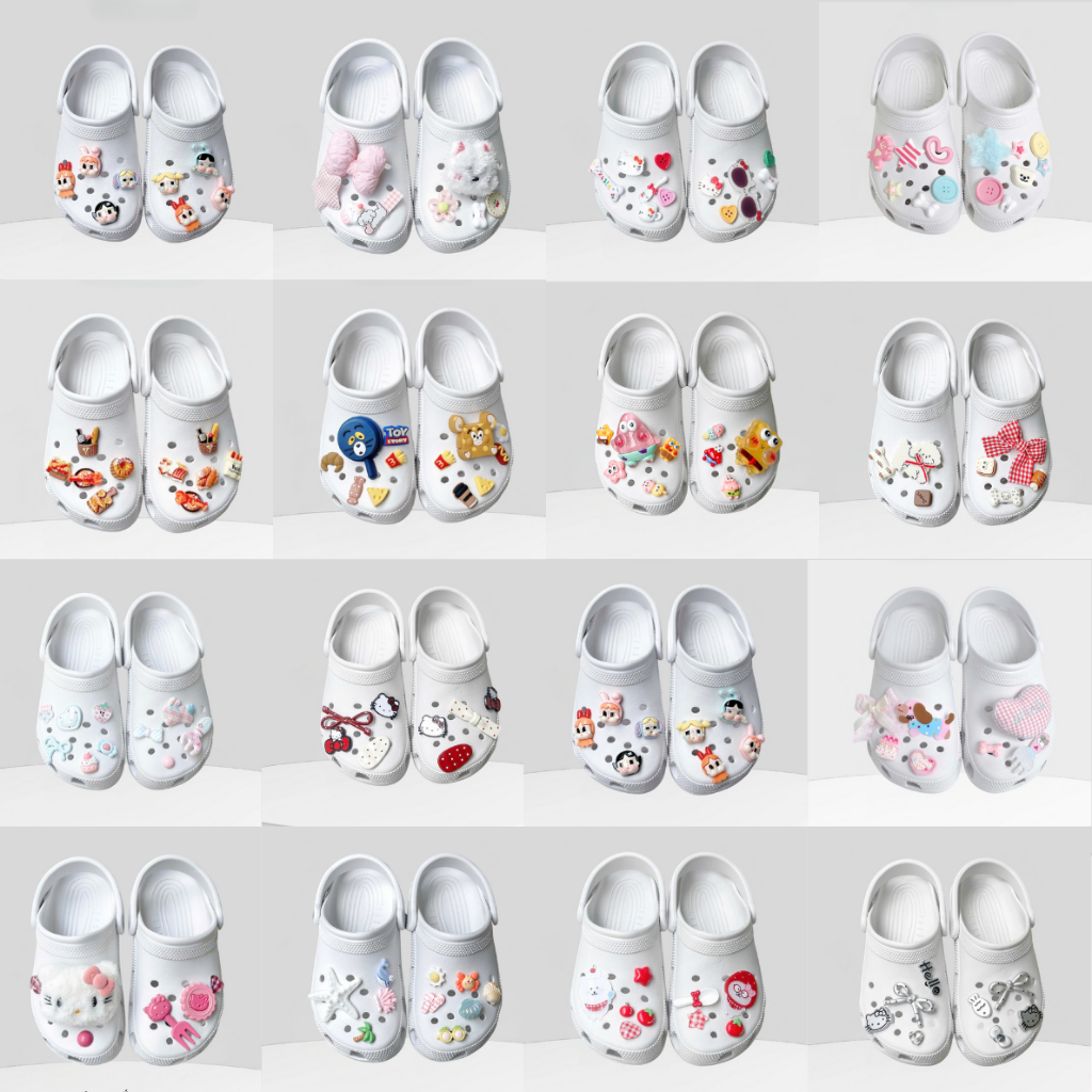 Dép Sục Quai Hậu Nam Nữ Classic Nữ Êm Chân Kèm Charm Dễ Thương - PINIC STORE