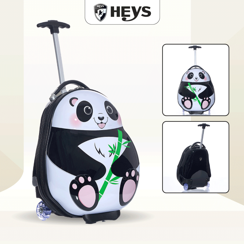 Vali Trẻ Em Heys Travel Tots S Panda White Nhựa PC cao cấp, Trọng Lượng Siêu Nhẹ Cho Bé