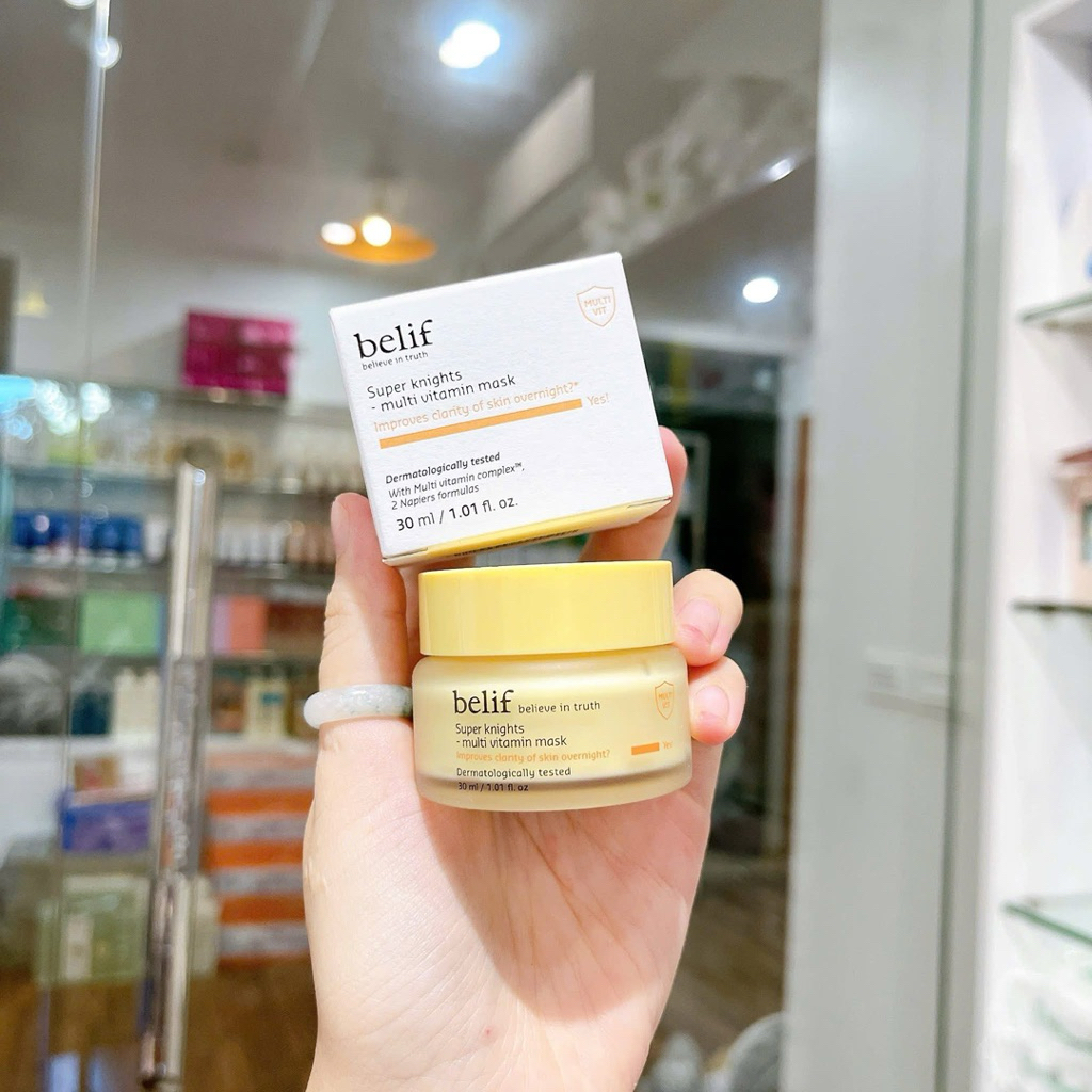 Mặt nạ ngủ Belif super knights - size mini 30ml