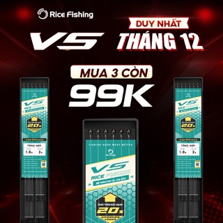  Thẻo câu đài RICE FISHING thẻo câu cá chép trắm rô phi diếc lưỡi sắc bén   BỘ 10 THẺO   LC-29 