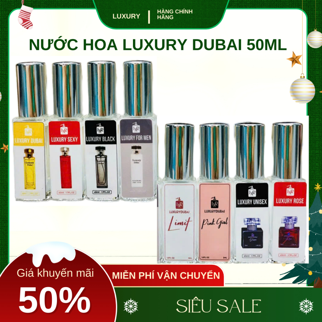 Nước hoa chiết DUBAI LUXURY 5ML - Nước hoa dubai luxury chính hãng dành cho Nam và Nữ
