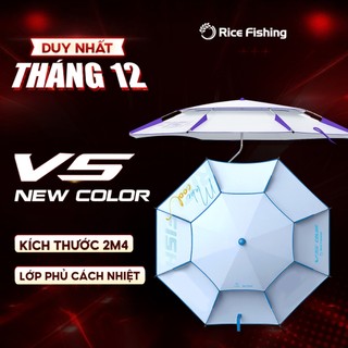  Ô câu cá V5 NEW COLOR 2025 Rice Fishing phủ Nano tăng cường cách nhiệt chống nắng mưa KK-64 