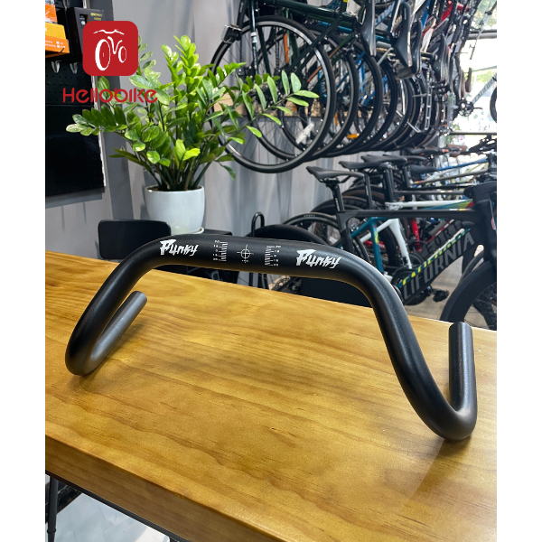 Ghi Đông Cong Cuộc Funky – Nhôm Chắc Chắn, Kiểu Sừng Dê, Lắp Nhiều Dòng Xe