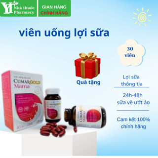   COMBO 2 HỘP  Viên Uống Lợi Sữa CumarGold Mama - Gọi Sữa Về 24h Bổ Huyết Phục Hồi Sức Khoẻ Sau Sinh - CMUSS2 