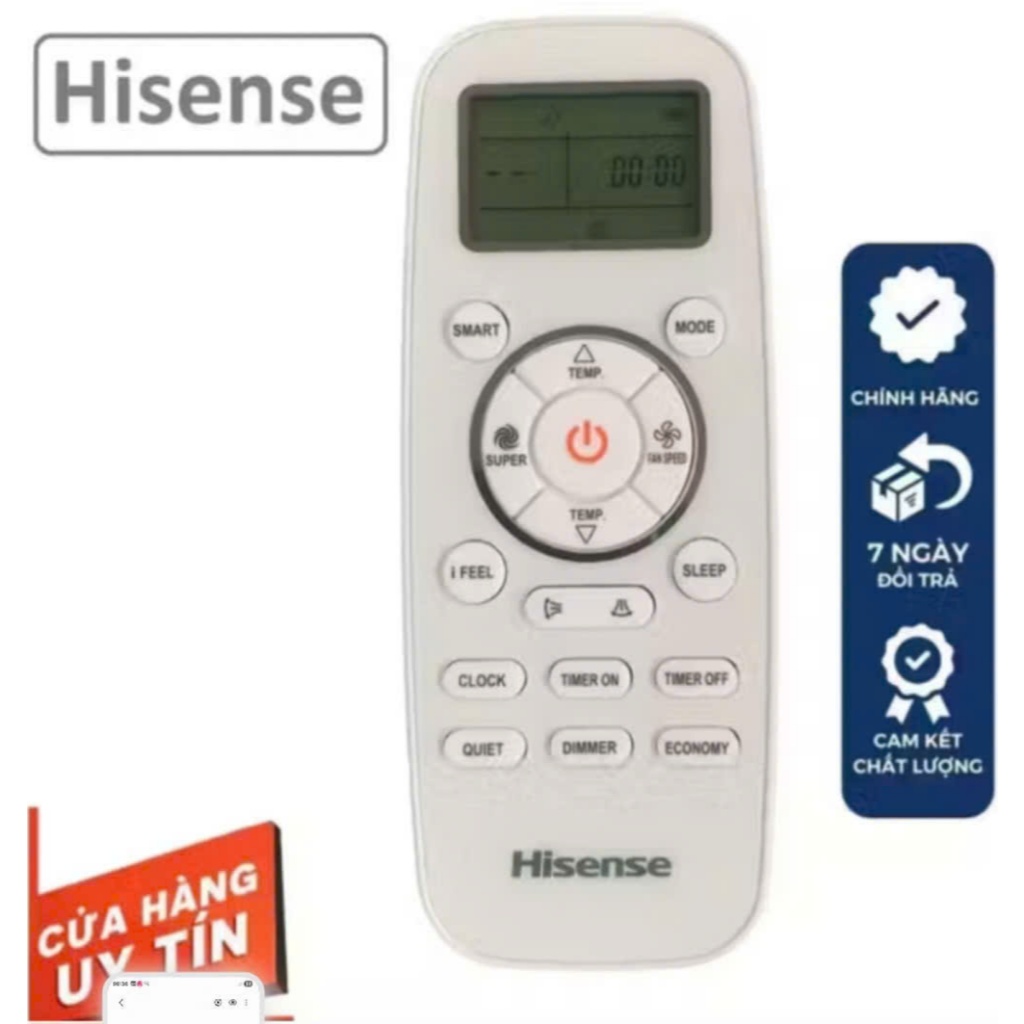 Điều khiển điều hòa Hisense