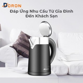 Ấm siêu tốc DORON 1200W dung tích 1l, tự ngắt điện khi sôi
