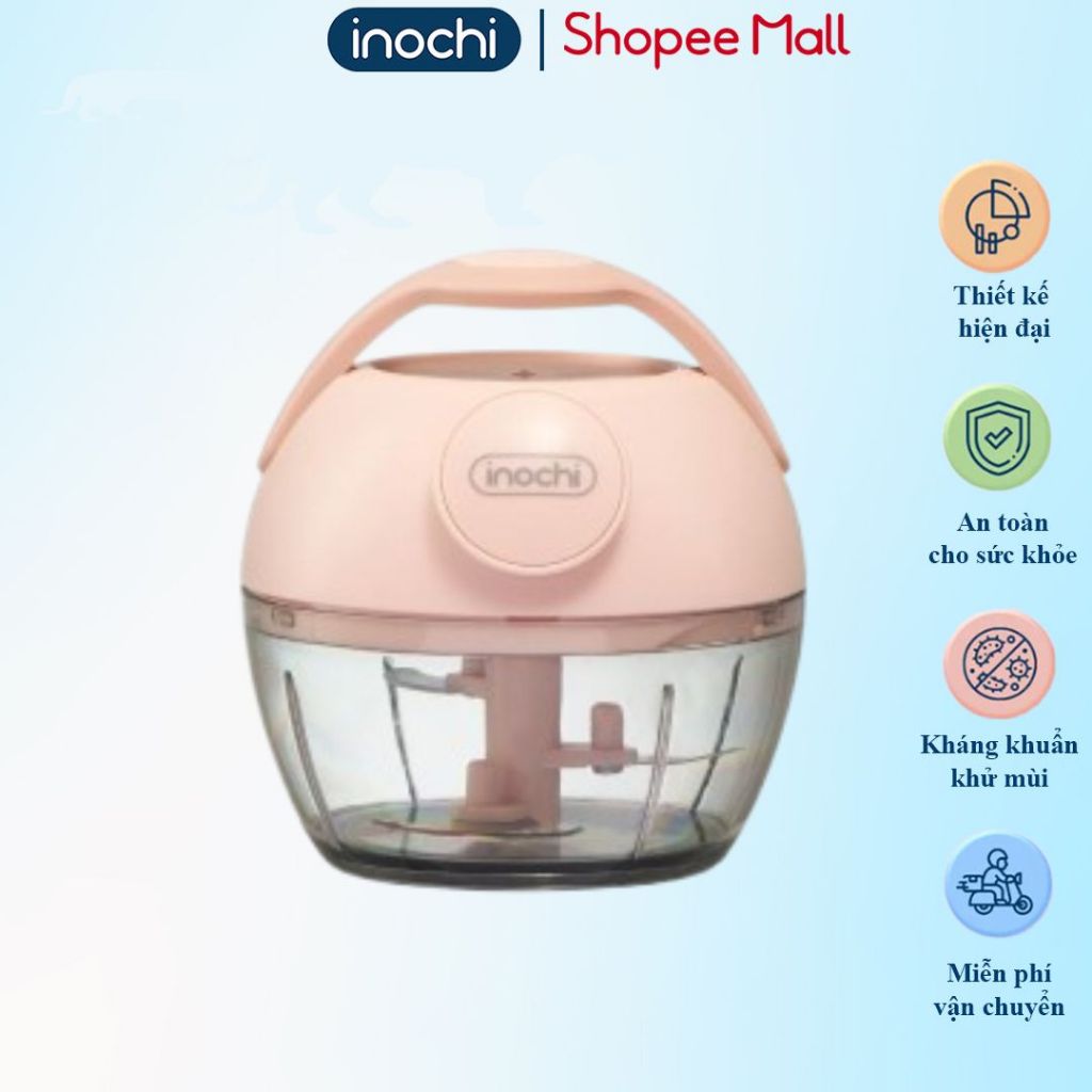 [ĐA KHO] Dụng cụ xay tỏi ớt Inochi. lưỡi dao bén, Máy xay tỏi ớt cầm tay nhỏ gọn, dễ vệ sinh