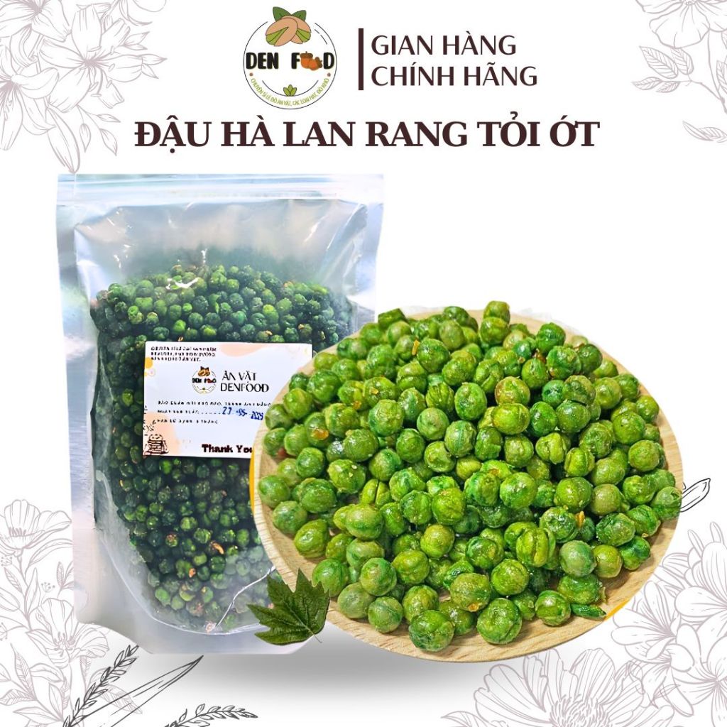 Đậu Hà Lan Rang Tỏi Ớt - Ăn Vặt Denfood