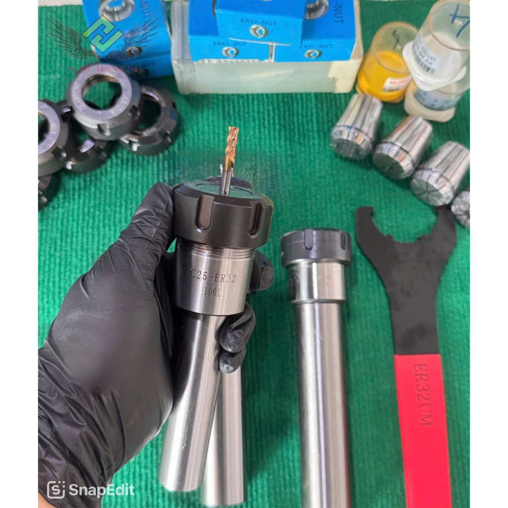 Cán nối gắn collet ER, đầu nối dao, cán kẹp dao phay,cán dao trụ nối gắn collet er32, er40
