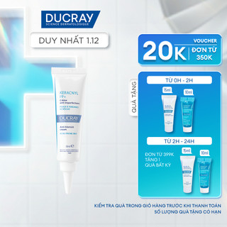   HO x Ducray  Kem dưỡng giảm mụn & mờ thâm Ducray Keracnyl PP+ Cream 30ml giúp làm dịu và giảm thâm sau mụn 
