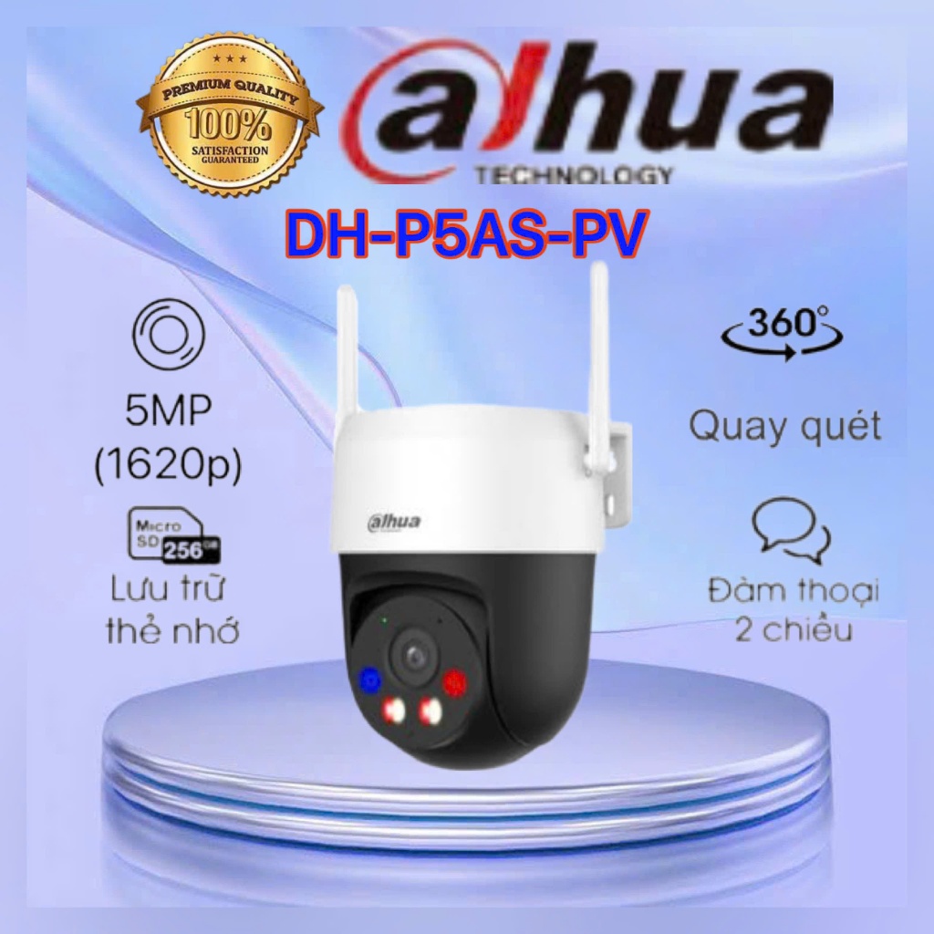 Camera Wifi quay quét 5MP DAHUA DH-P5AS-PV
