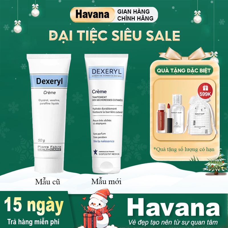  Kem Dưỡng Dexeryl Cream Pháp Dưỡng Ẩm Dưỡng Da Cho Da Khô Nẻ 50g 250g 