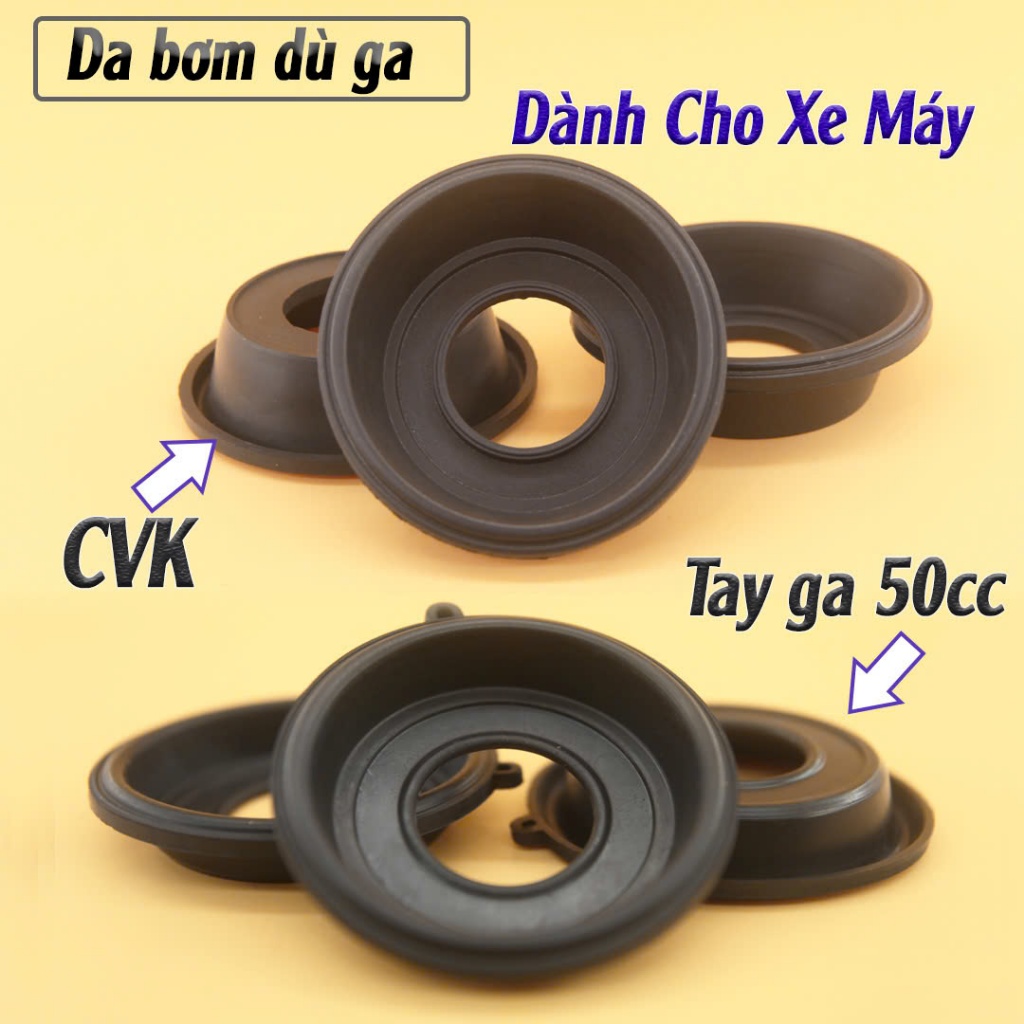 Da Bơm Dù Ga / Dù Trái Ga Bình Xăng Con – Chế Hòa Khí Xe Tay Ga 50cc - CVK Lắp Chuẩn