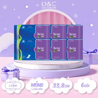  Băng vệ sinh thảo dược D&C ban đêm 33.8cm Combo 6 gói 