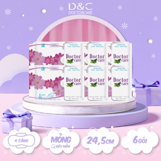  Băng vệ sinh thảo dược D&C Doctor Care ban ngày 24,5 cm Combo 6 gói 