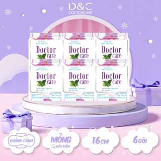   SIZE NHỎ  Băng vệ sinh thảo dược D&C Doctor Care hàng ngày dùng cuối kì 16cm Combo 6 gói 