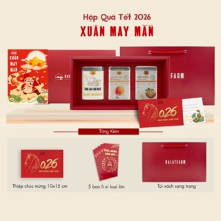 Hộp Quà May Mắn (Trà Lài - Xoài Sấy Dẻo - Hạt Điều)