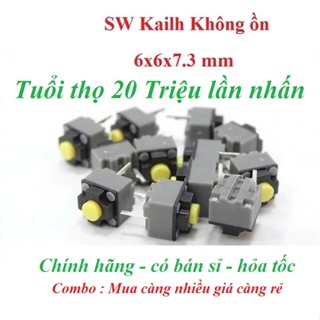  Combo_2 Nút bấm chuột Kailh Silent Switch 8M 20M nhiều độ cao 8 triệu lần bấm 20 triệu click chuột silent 