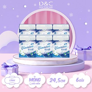  Băng vệ sinh thảo dược Glamiss Cool ban ngày 24.5 cm Combo 6 gói 