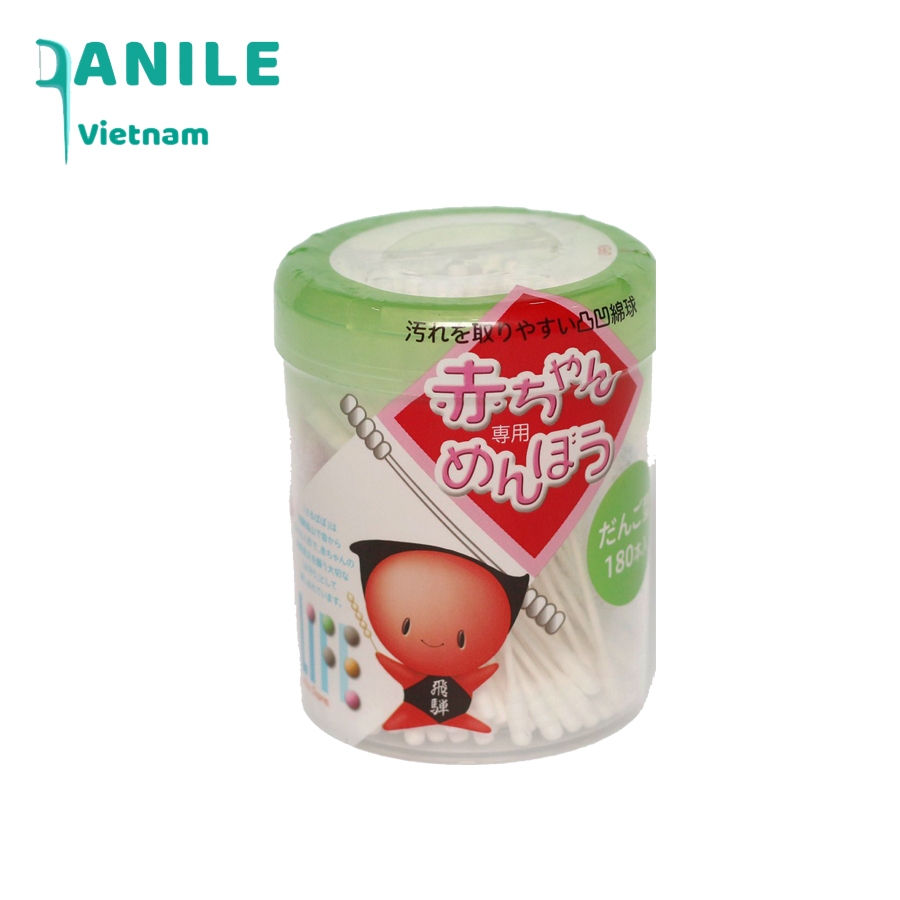 Tăm bông Life trẻ em xoắn hộp 180 chiếc (8076)