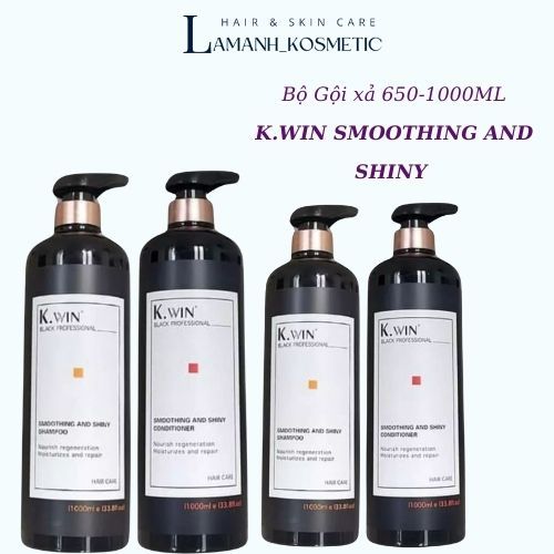 Dầu Gội Xả K.win smoothing and Shiny 1000ML