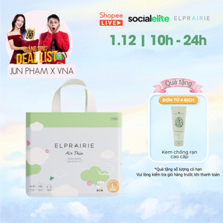   LIVE KOL  Tã Bỉm Dán ELPRAIRIE Air Thin Nội Địa Hàn Mỏng Nhẹ Thấm Hút Mềm Mại Chống Hăm S34 M30 L26 
