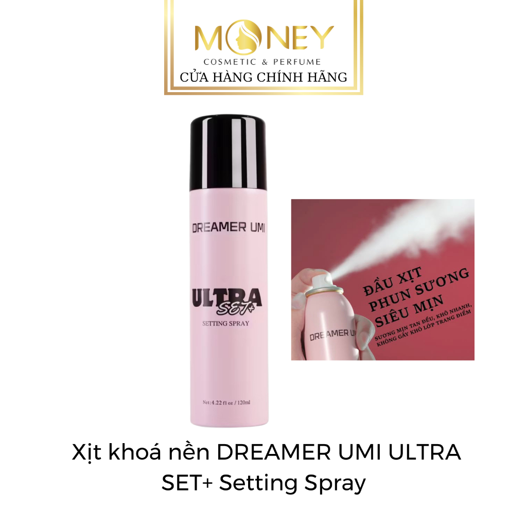 MẪU MỚI Xịt khoá nền DREAMER UMI ULTRA SET+ Setting Spray