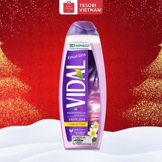  Sữa tắm gội 2 trong 1 Vidal 500ml thành phần tự nhiên dành cho cả gia đình 