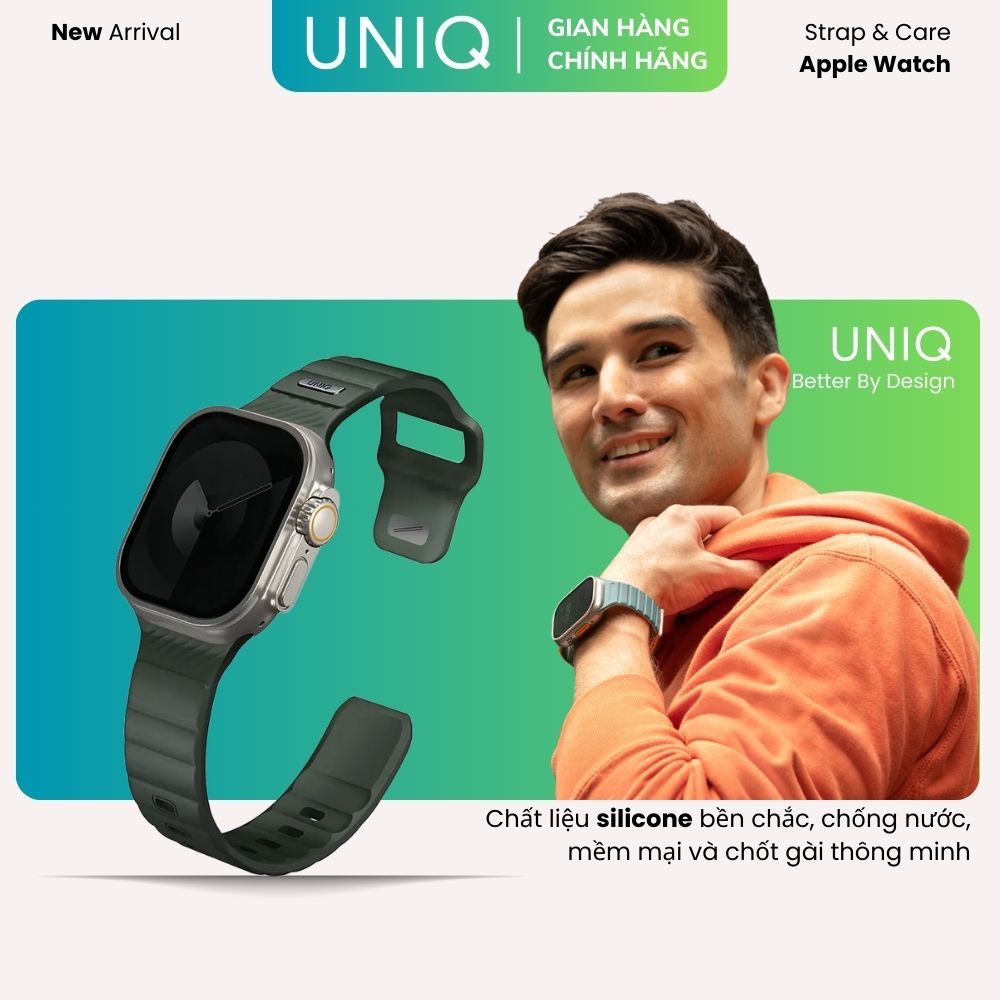Dây Đeo UNIQ Stride Fkm Rubber Strap dành cho Apple Watch (49/45/44/42mm) - Thể Thao, Linh Hoạt