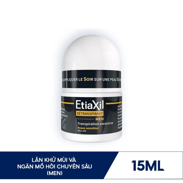 Etiaxil Lăn khử mùi Detranspirant Men Peaux Sensibles Roll-on 15ml