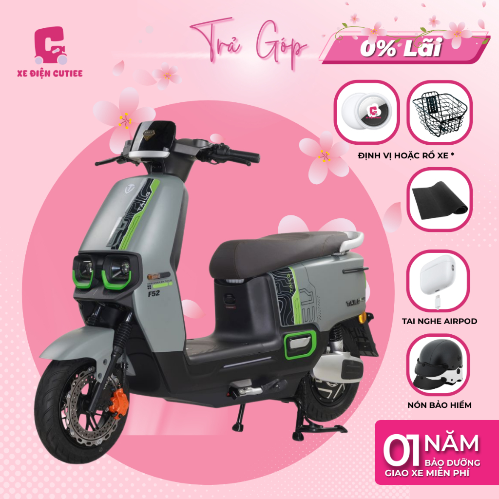 Xe Máy Điện Cutiee Tailg Power F52 6 bình  - Có Đăng Kiểm