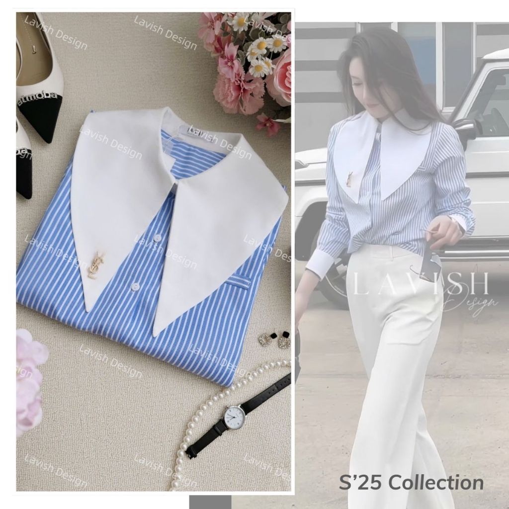 Áo Sơ Mi Kẻ Thanh Lịch Chất Liệu Cao Cấp Thoải Mái, Phù Hợp Trong Nhiều Dịp Lavish Design - AS1080