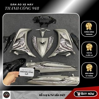 Dàn áo Exciter 135 Bạc Đen Tem LC | Hàng Chính Hãng chuẩn đời 2011–2014 | Tặng Tem + Baga + Sticker
