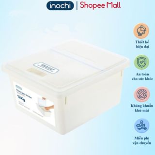 Thùng đựng gạo thông minh INOCHI 12kg, chống ẩm mốc/oxi hóa gạo, thiết kế nắp kèm cốc đong tiện lợi.