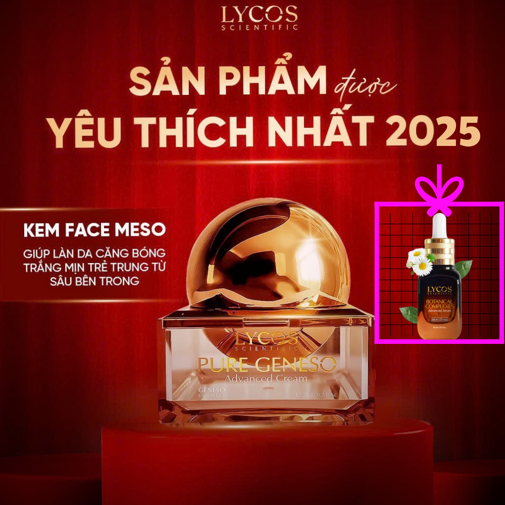 Kem Face Meso Lycos | Dưỡng Trắng & Căng Bóng Da – Mỹ Phẩm Lycos Tặng Ngay 1 Serum - Lycos Chính Hãn