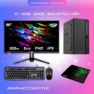  Bộ PC Core i3 RAM 12GB SSD 256GB màn hình 24 inch – thao tác mượt giá hợp lý 
