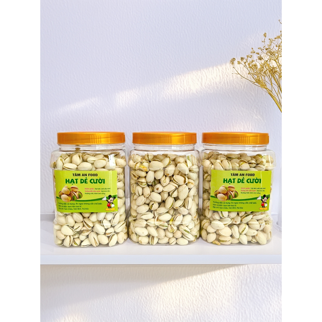 Hạt Dẻ Cười Hộp 1kg – Pistachio Rang Sấy, Giòn Béo, Ngậy, Ít Muối, Ăn Vặt Siêu Ngon