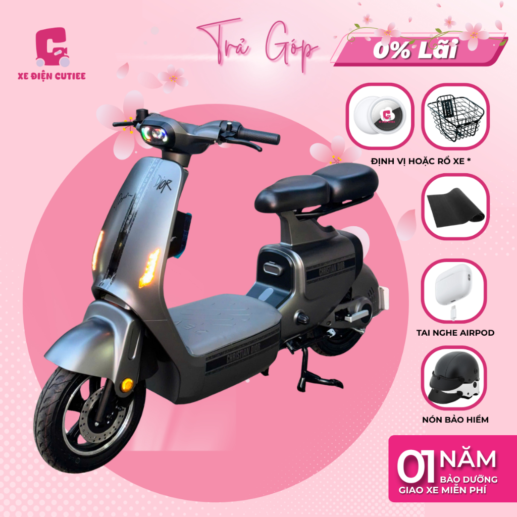 Xe Điện Cutiee V1 Plus - Có Đăng Kiểm Và Bàn Đạp