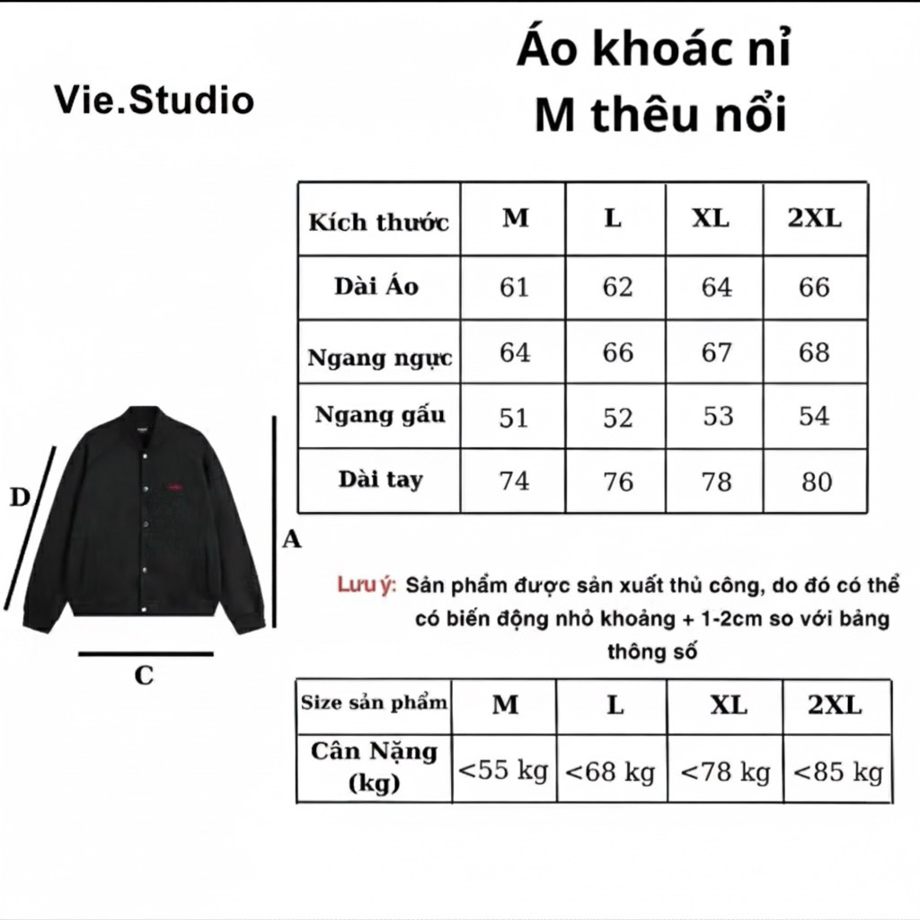 Áo khoác BOMBER nỉ 2 da JULIDO áo khoác nỉ logo M thêu nổi dày dặn (FORM BOXY) -  Hot 2025 | BigBuy360 - bigbuy360.vn
